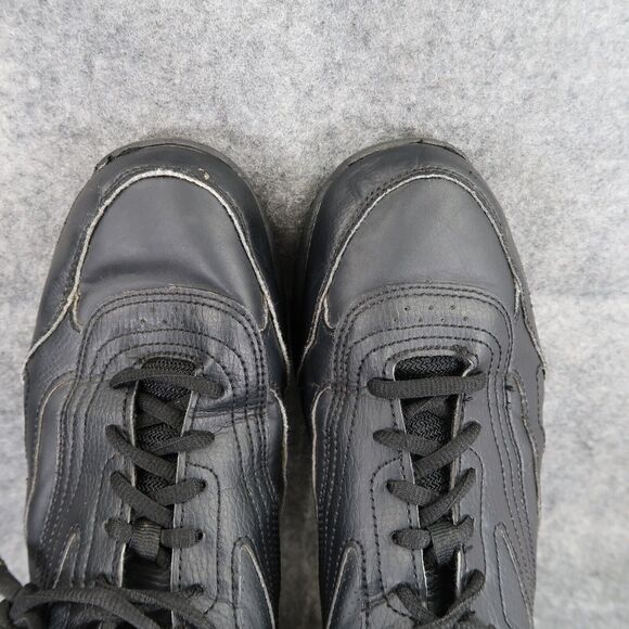 Tredsafe Shoes Men 10 Athletic Trainer Work Comfort Slip Resistant Black Uniform - Picture 7 of 13